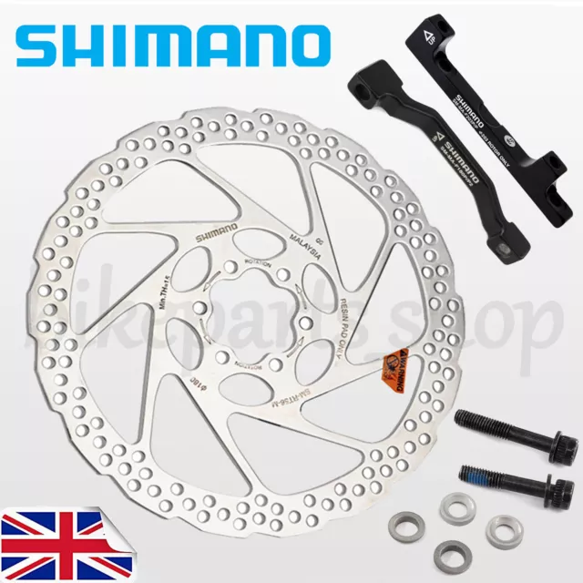 Shimano RT56 Disc Brake Rotor 6 Bolt DEORE M6000 160 180mm Bike Caliper Adapter