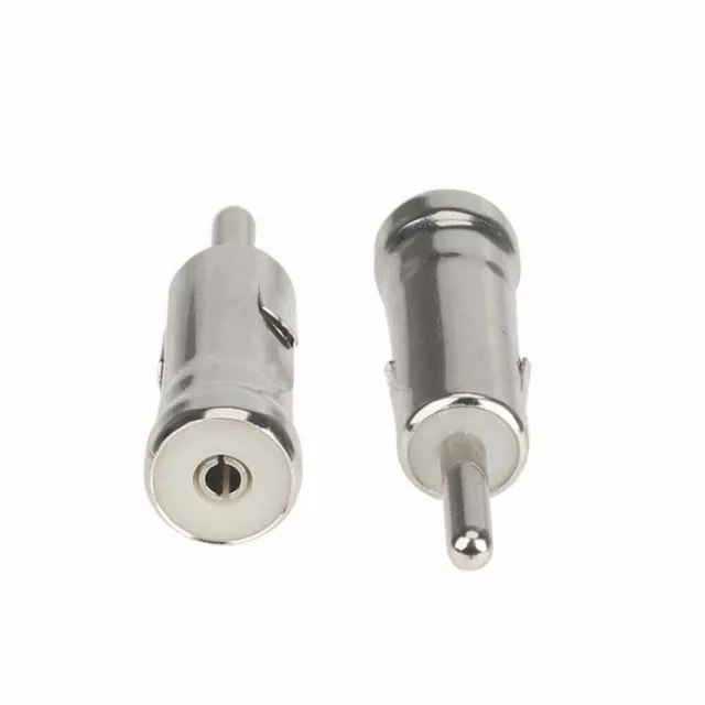2pcs CAR RADIO STEREO ISO to DIN Plug AERIAL ANTENNA ADAPTOR Connector Universal