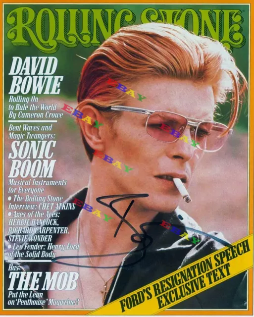 David Bowie Autographed  signed 8x10 Photo Reprint