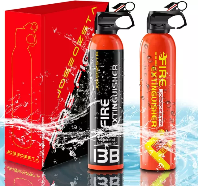 Fire Extinguisher(2 Count)-Extinguisher for Home, Car, Work, Camping,Boat-Suitab