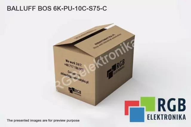 Balluff Bos 6K-Pu-10C-S75-C Bos 6Kpu10Cs75C Capteur Optoelectronique Id219901 2