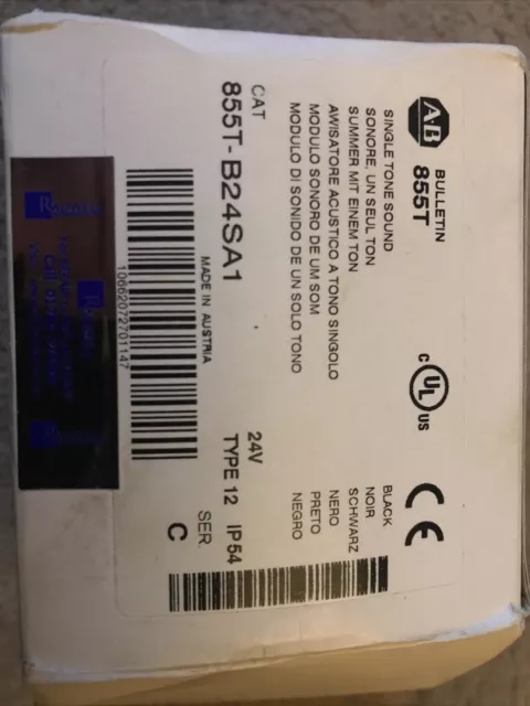 Allen-Bradley 855T-B24SA1 Single Tone Siren Stack Module