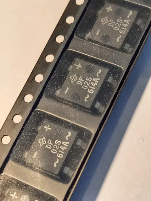 4x Brückengleichrichter DF02S Vishay SMD im Gurt 1 A 200 V