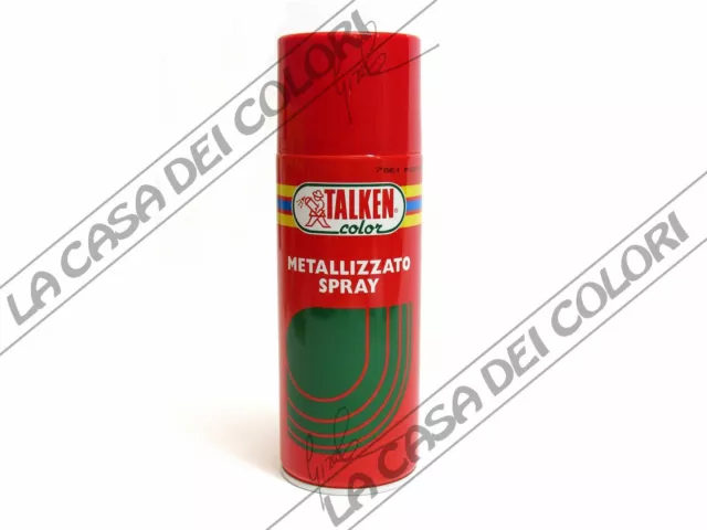 TALKEN - SPRAY - METALLIZZATO - 400 ml - VERNICE NITROACRILICA METALLIZZATA