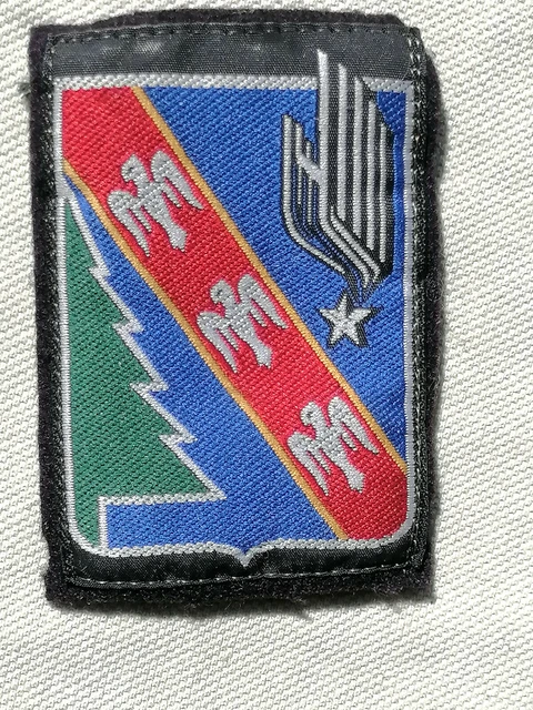 Patch ALAT 4° Régiment Hélicoptères - Insigne Losange Tissu Modèle 1945 Original