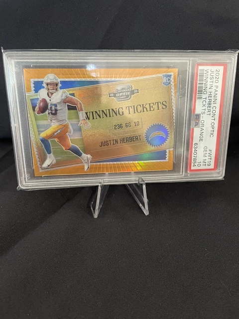 Justin Herbert Rookie2020 Panini Contenders Optic -Winning Tickets Orange #WT19