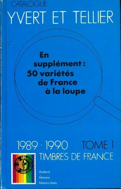 2248957 - Catalogue Yvert et Tellier. 1989-1990 Tomo I : Timbres de France, Ando