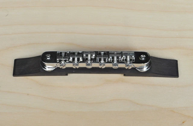Gretsch  Adjustomatic Bridge Nickel W/Ebony Base  PN:00608840000