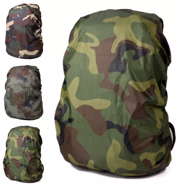 Camouflage Backpack Rain Cover Waterproof Bag Protector 20-80L Outdoor Portable