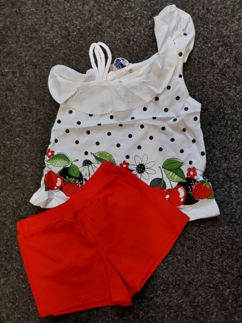 Sale New Girls Mayoral Red Shorts Set Style 3218 Size 4 Years