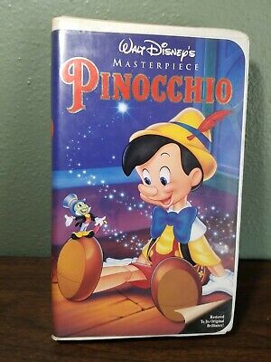 Walt Disney Pinocchio (VHS, 1993) Masterpiece Collectible, Clamshell Case