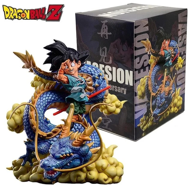 Figurine Dragon Ball GT Son Goku Adulte 20cm Avec Bâton Nuage Magique