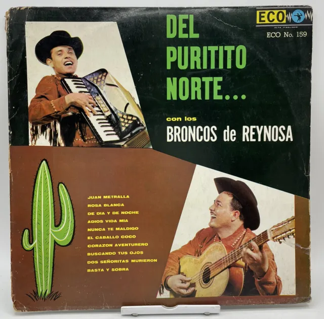 Los Broncos De Reynosa 16 Exitos LP Record Vinyl Norteno 12” 33 Rpm VG+/VG