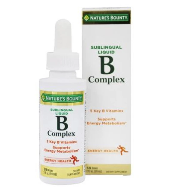NATURE'S BOUNTY SUBLINGUAL Liquid B Complex Dietary Supplement, 2 fl