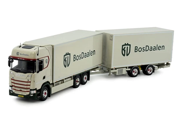 Figurine SCANIA S 4x2 avec remorque benne 3 essieux INDERBITZINE TEKNO