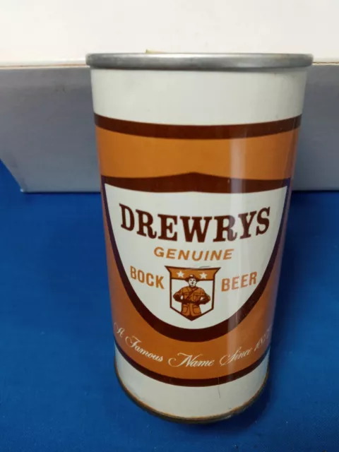 Drewrys genuine bock beer can pull tab   EMPTY can Vanity bottom