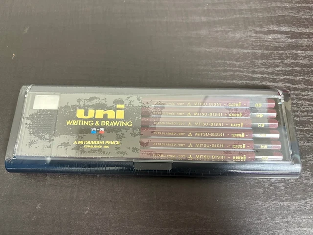 Uni-5B Bleistift Von Mitsubishi Pencil – 5B Stärke, Im 12er Pack, Mit Taschenclip, Japanische Qualität