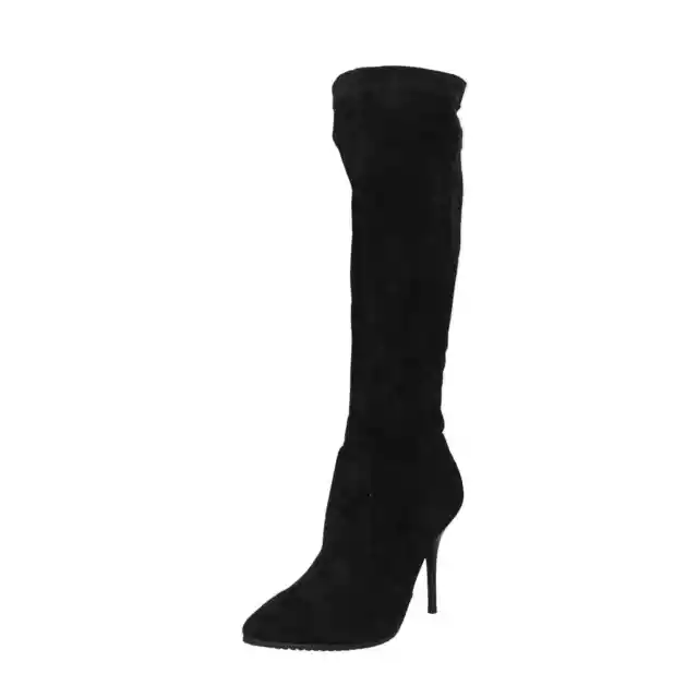 Chaussures Femme YAMAMAY 37 Ue Bottes Noir en Daim EY407-37