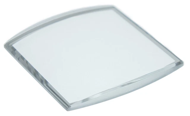 Verre De Montre Carré 30.4 Mm – Dessus Et Base Plate (neuf, Sans étiquette)