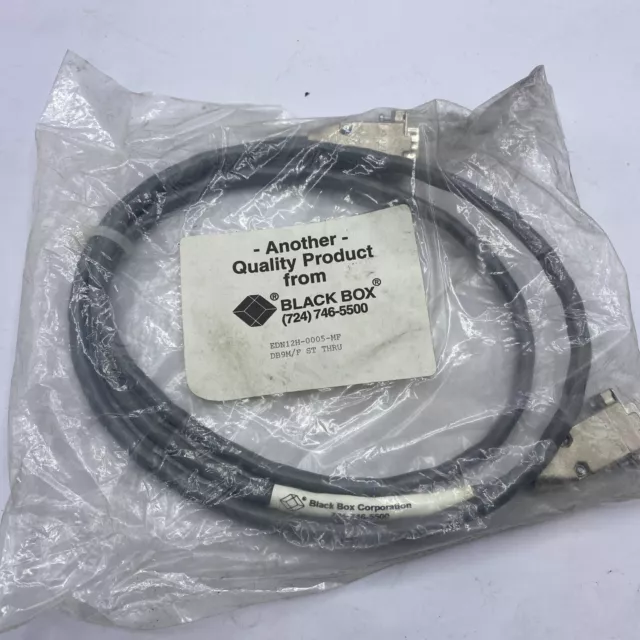 Black Box EDN12H-0005-MF Extension Cable DB9M/F, Quality Product 724-746-5500