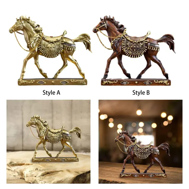 Statue de cheval, Figurine de collection pour décoration de maison, bureau,