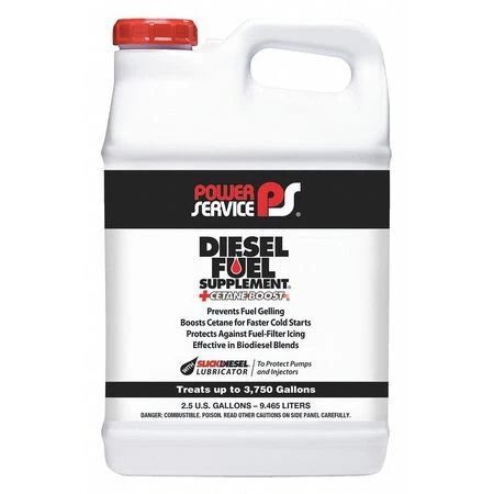 Power Service 01050-02 Diesel Fuel Supplement, Amber, 2.5 Gal.