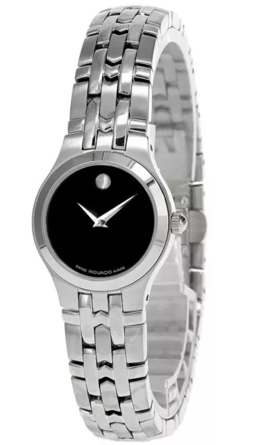MOVADO Stainless Steel Black Museum Dial Women's Watch 84 E4 1832