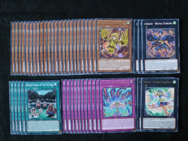 Yu-Gi-Oh 45 Card Lyrilusc Deck  *Ready To Play*