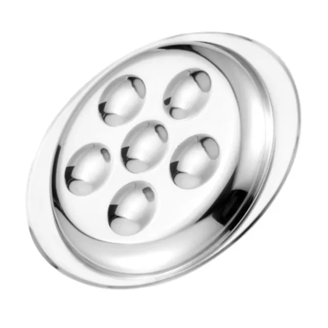 Stainless Steel Snail Pan Escargot Cooking Tray Conch Plate