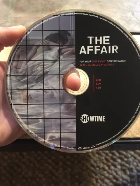 The Affair Dominic West Showtime TV SHOW EMMY FYC SCREENER DVD 2019