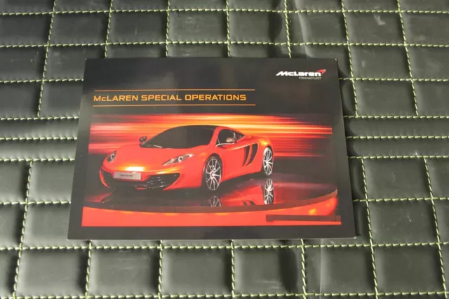 VIP Prospekt/brochure Mc Laren MP4-12C Coupe MSO Folder Mc Laren Frankfurt
