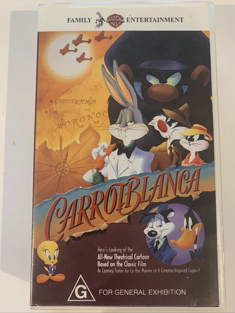 LOONEY TUNES , Carrotblanca childrens vhs tape 1997 good condition EUR