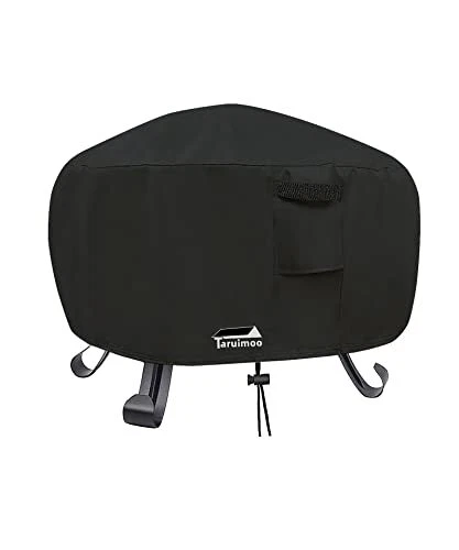 Taruimoo Fire Pit Cover Round for Fire Pit 22- 48 Inch,Outdoor 33" D x 16" H