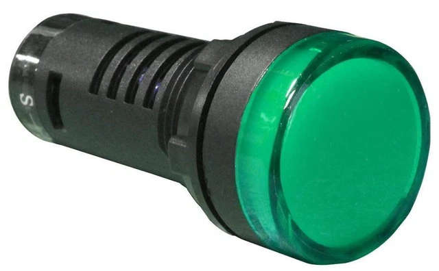22mm LED Pilote Lumière Indicateur,Auto Test,230V - Camdenboss - CBPI22ST-230 /