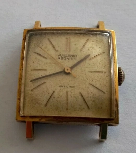 Montre Vintage Vuillemin Regner - Mécanique Des Années 60, Boîtier Acier, Pour Femme