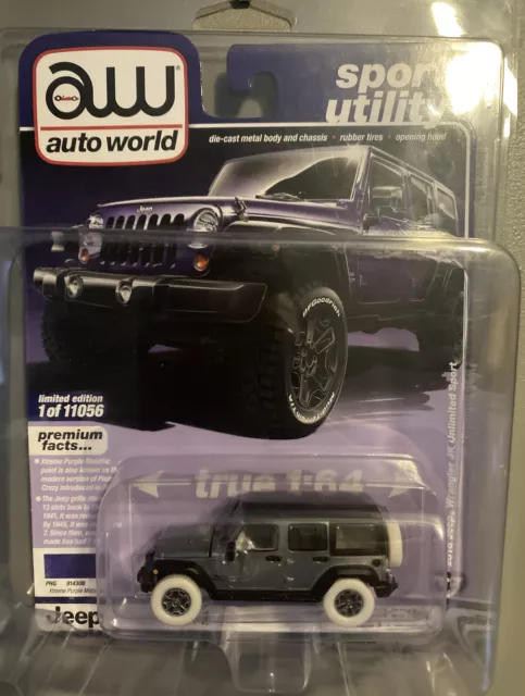 AUTO WORLD 1:64 2018 Jeep Wrangler JK Unlimited Sport AWSP054B