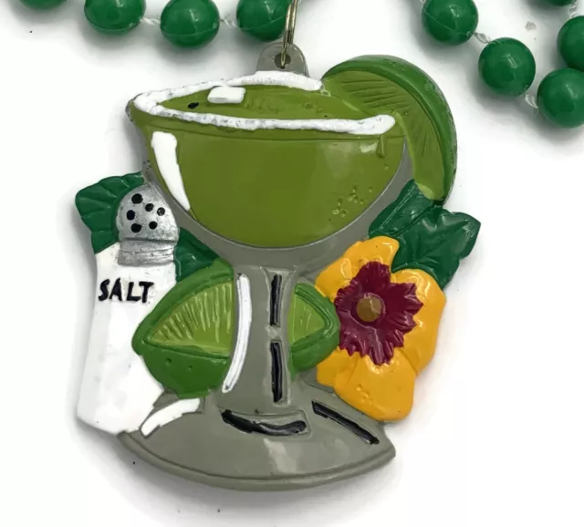 Margaritaville Margarita Mardi Gras Bead Necklace Fun Buffett Luau Salt Shaker Margaritaville Margarita Mardi Gras Bead Necklace Fun Buffett Luau Salt Shaker