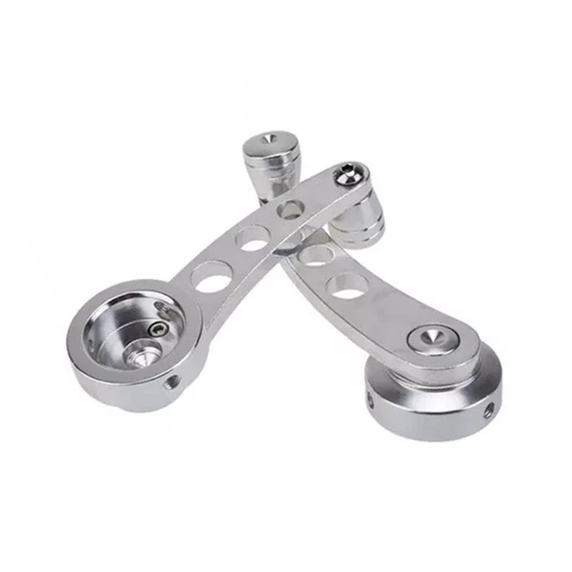US 11.5cm Silver Classic Car Interior Manual Door Window Winders Crank Handles