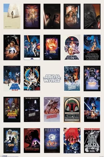 (Laminated) Star Wars One Sheet Collage Poster (61X91Cm) New Wall Art