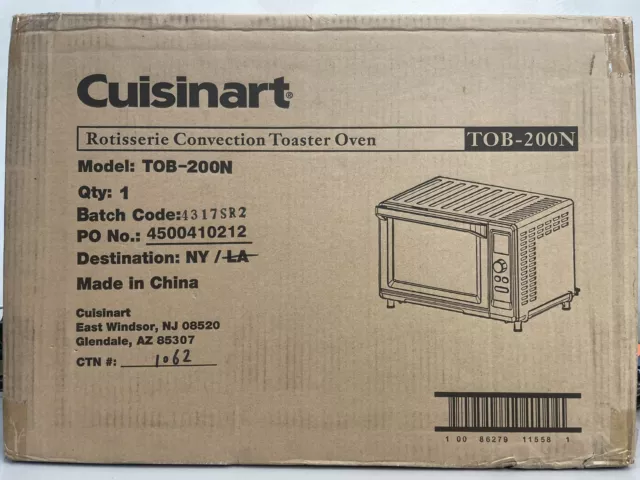 Cuisinart TOB-200N Rotisserie Convection Toaster Oven, Stainless Steel