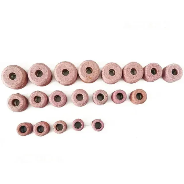 VALVE SEAT GRINDING STONES SET OF 20PCS For SIOUX HOLDER 11/16" Thread 80 G