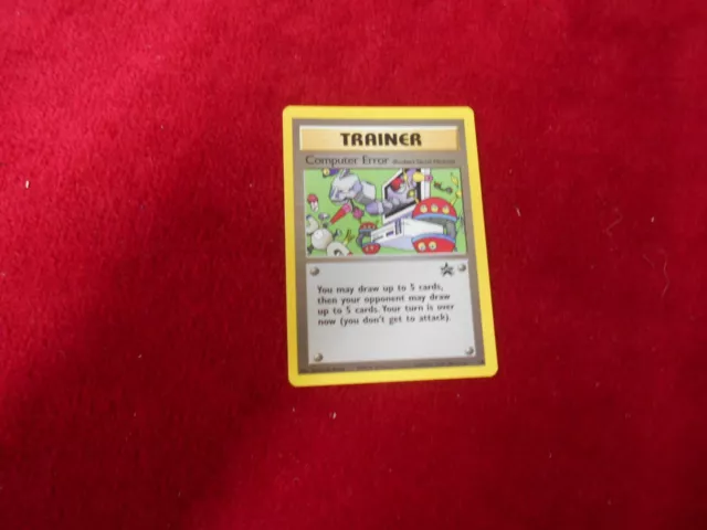 Computer Error Trainer 16 Black Star Promo 2000 Wizards Pokemon Card - NEW-MINT