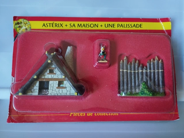 Figurines Collection Astérix HACHETTE - Maison Du Chef + Basse-cour (Plastoy, Plomb, 2016) - Occasion