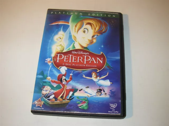 Walt Disney Peter Pan 2 Disc Platinum Edition Dvd Movie C5062