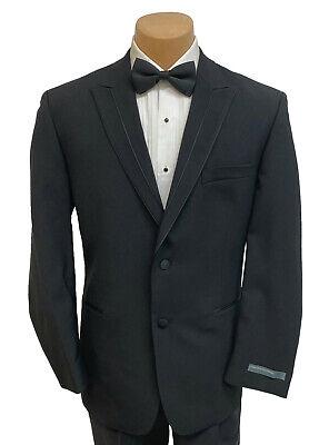 New Boys Size 14 Perry Ellis Portfolio Black Tuxedo Jacket Suit Coat Rio Blazer