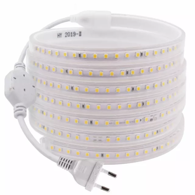 230V 2835 LED Strip Streifen 120LED/m Lichtleiste Lichtband Schlauch Ultra Helle 2