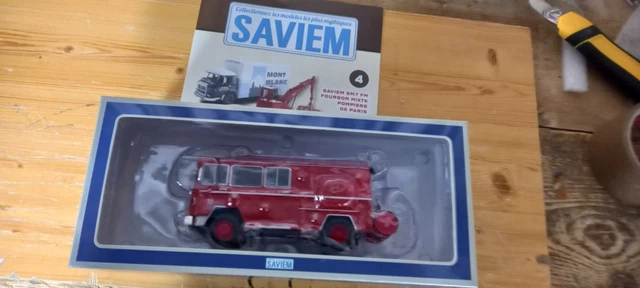 Miniatures, - Saviem SM7 FM Fourgon Mixte Pompiers de Paris - 1969