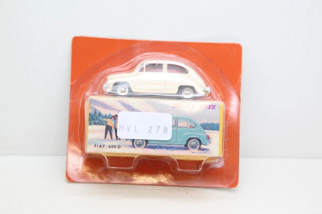 Dinky Toys France N°520 - Fiat 600D Couleur Framboise, Miniature 1:43 Dans Sa Boîte D'origine