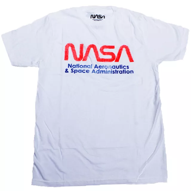 NASA Distressed Logo National Aeronautics and Space Administration T-Shirt - L