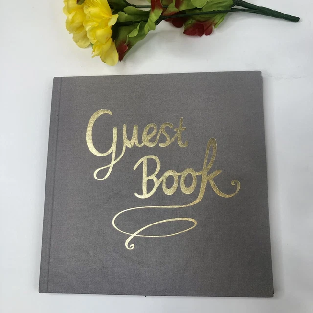Libro de visitas letras doradas marca danesa divertido